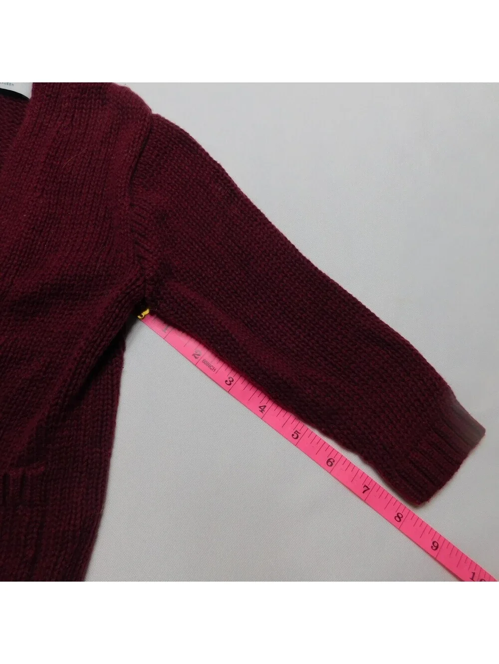 Old Navy Baby Toddler Knit Cardigan Sweater 18-24M Burgundy Maroon Open Front